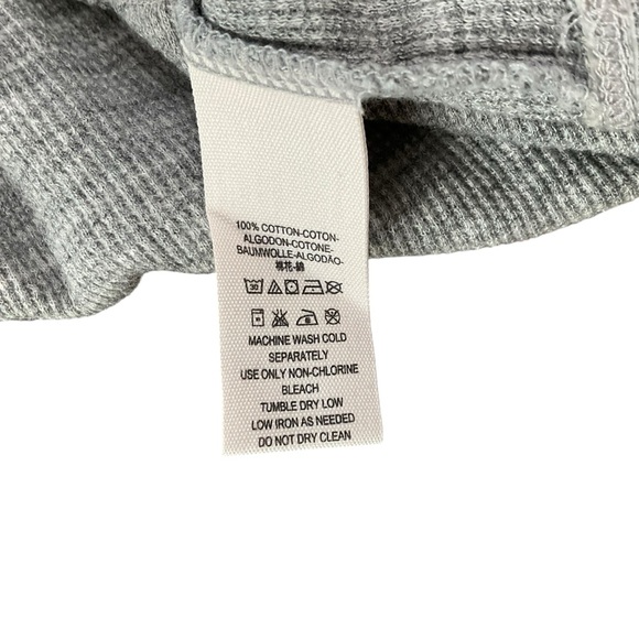 We The Free by Free People Gray Peplum Thermal Top Size XS - Picture 8 of 10